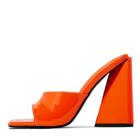 Block Heel Mule Slides - Picture 2 of 6